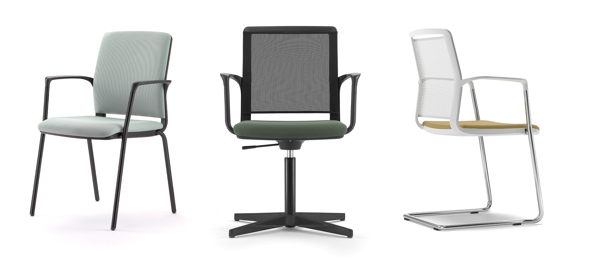 Madrid mesh and upholstered meeting chairs Madrid mesh and upholstered meeting chairs