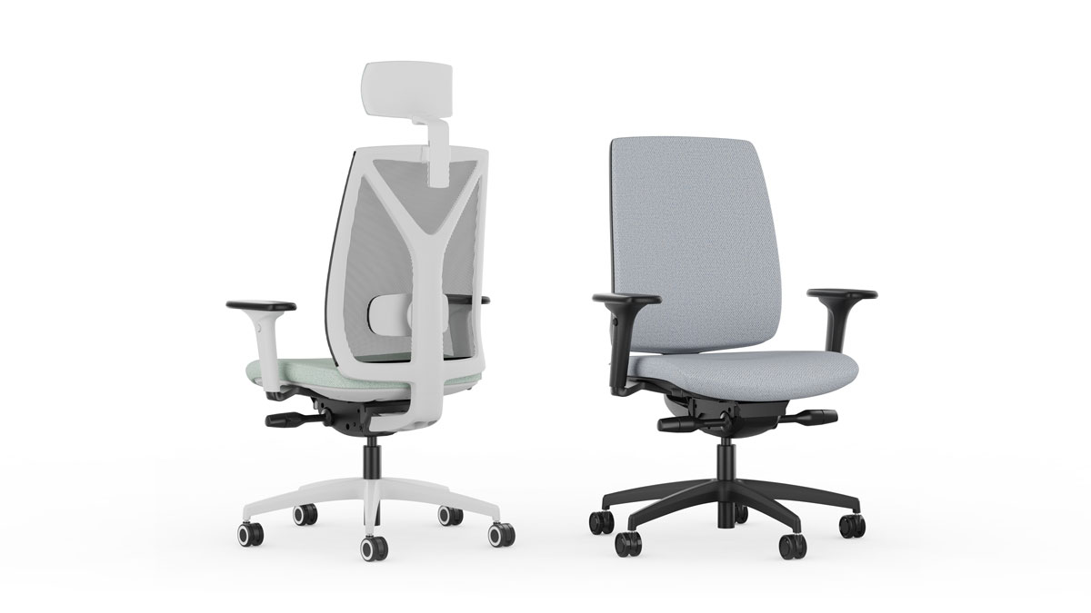 Modena mesh and upholstered task chairs
