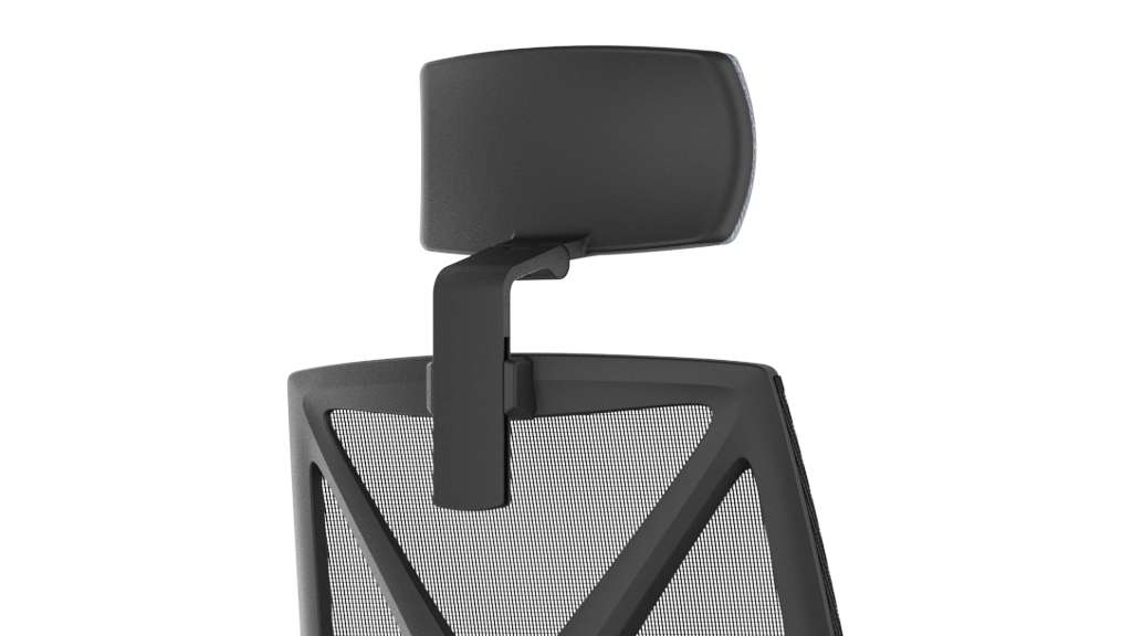 Modena upholstered height adjustable headrest with coat hanger Modena task chair adjustable headrest