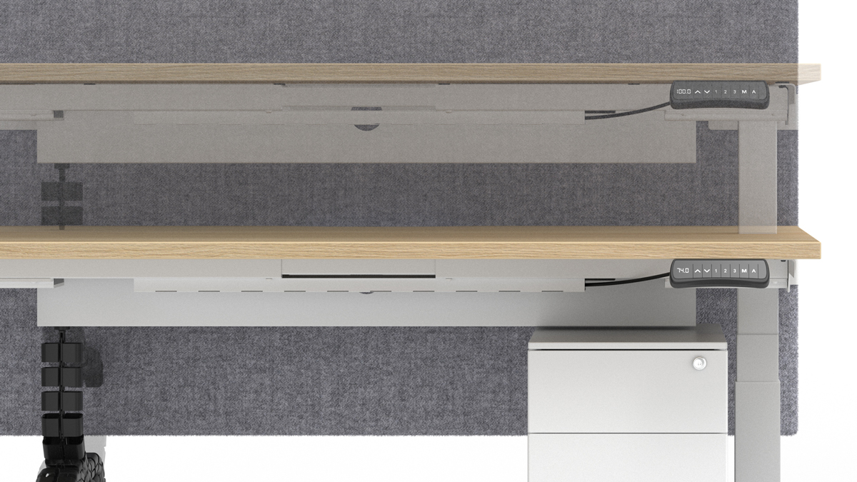 EC38SP1D3-1-650/560 electric height adjustable desk