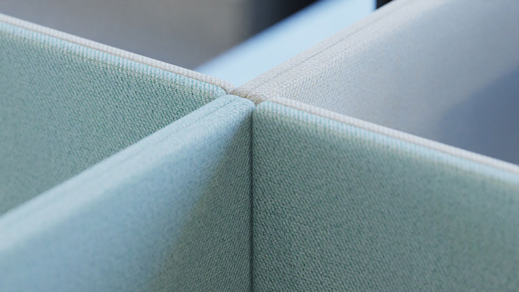 SYSTM acoustic desk divider screens