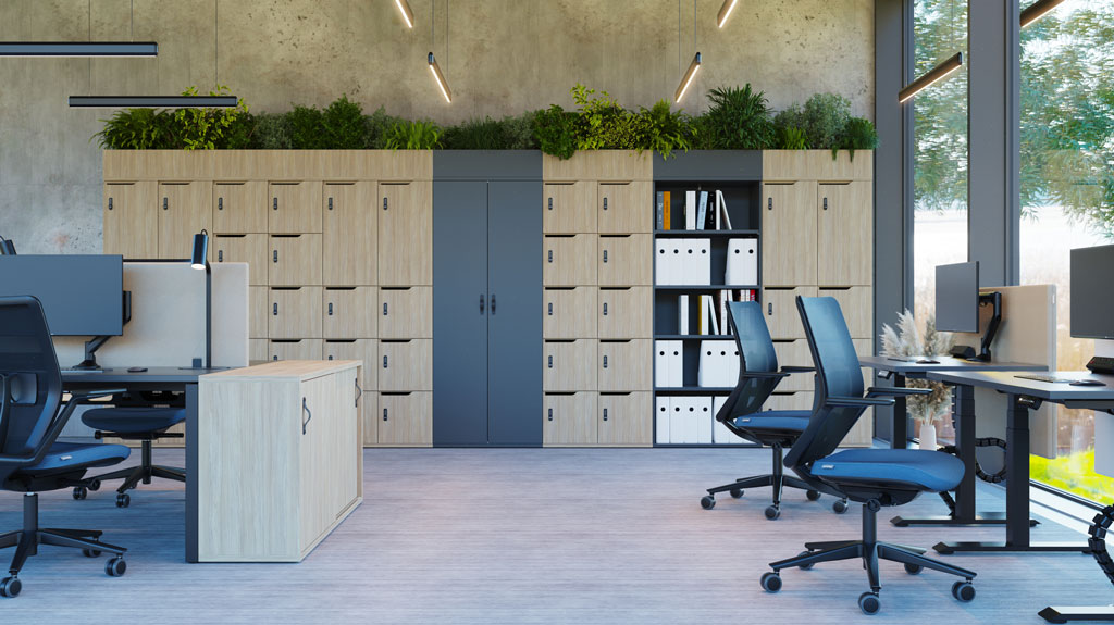 SYSTM integrated storage cupboards, shelving and lockers