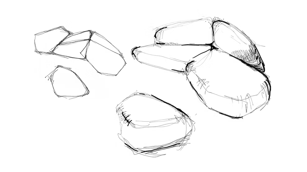 Hewn has been designed to imitate natural forms