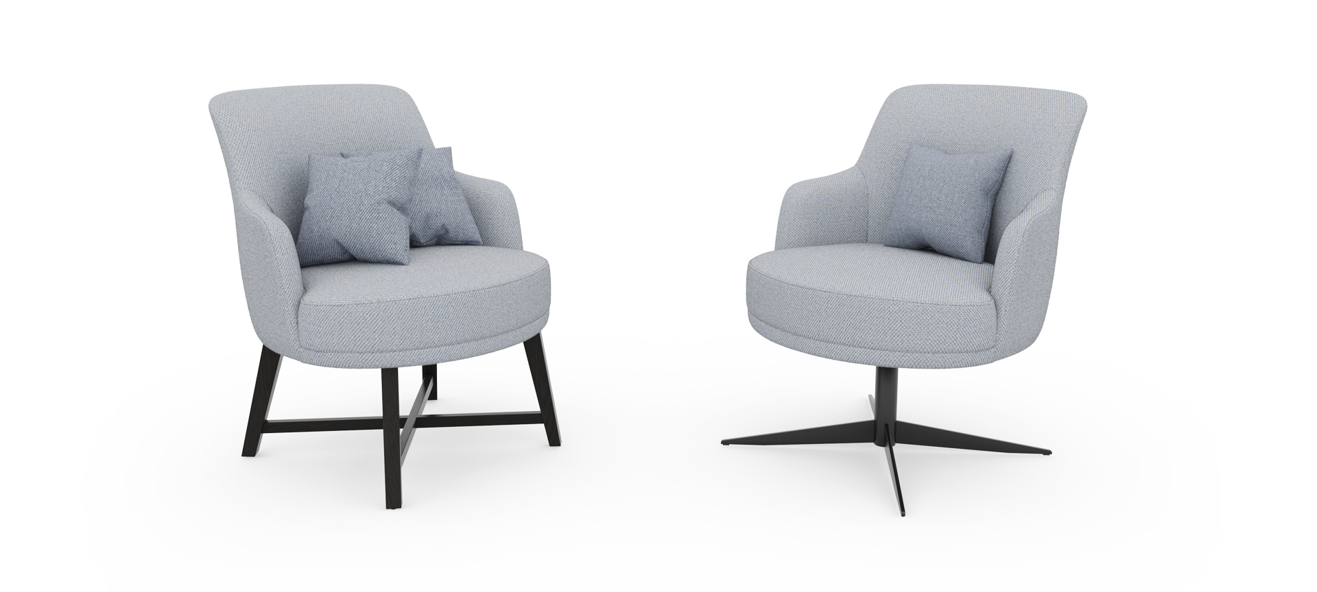 Hithe armchairs by Formetiq