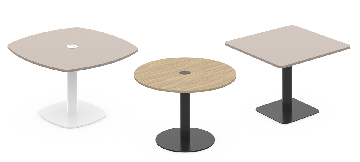 Clan square, round and squircle meeting tables