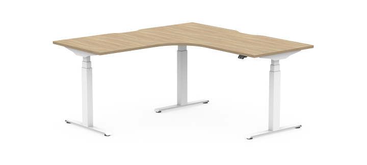 SYSTM dual motor height adjustable radial desk