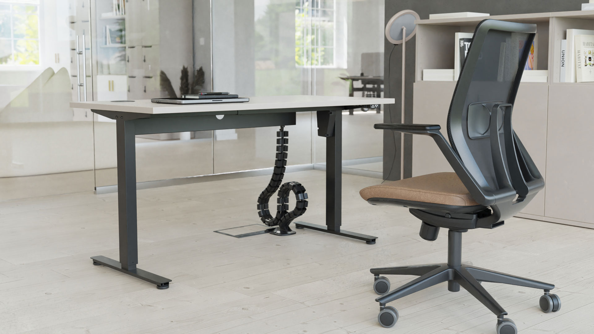 SYSTM Electric Single Motor Height Adjustable Desk