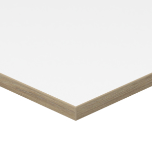 White with Urban Oak edge