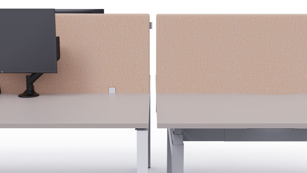 Align screens across desk types Align screens across desk types
