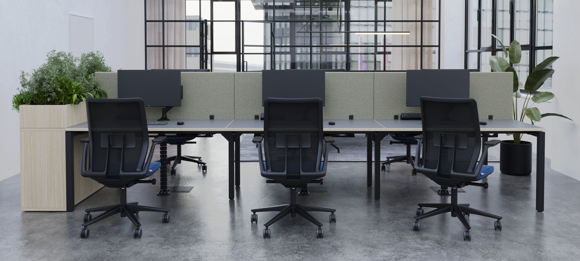 SYSTM modular bench desking