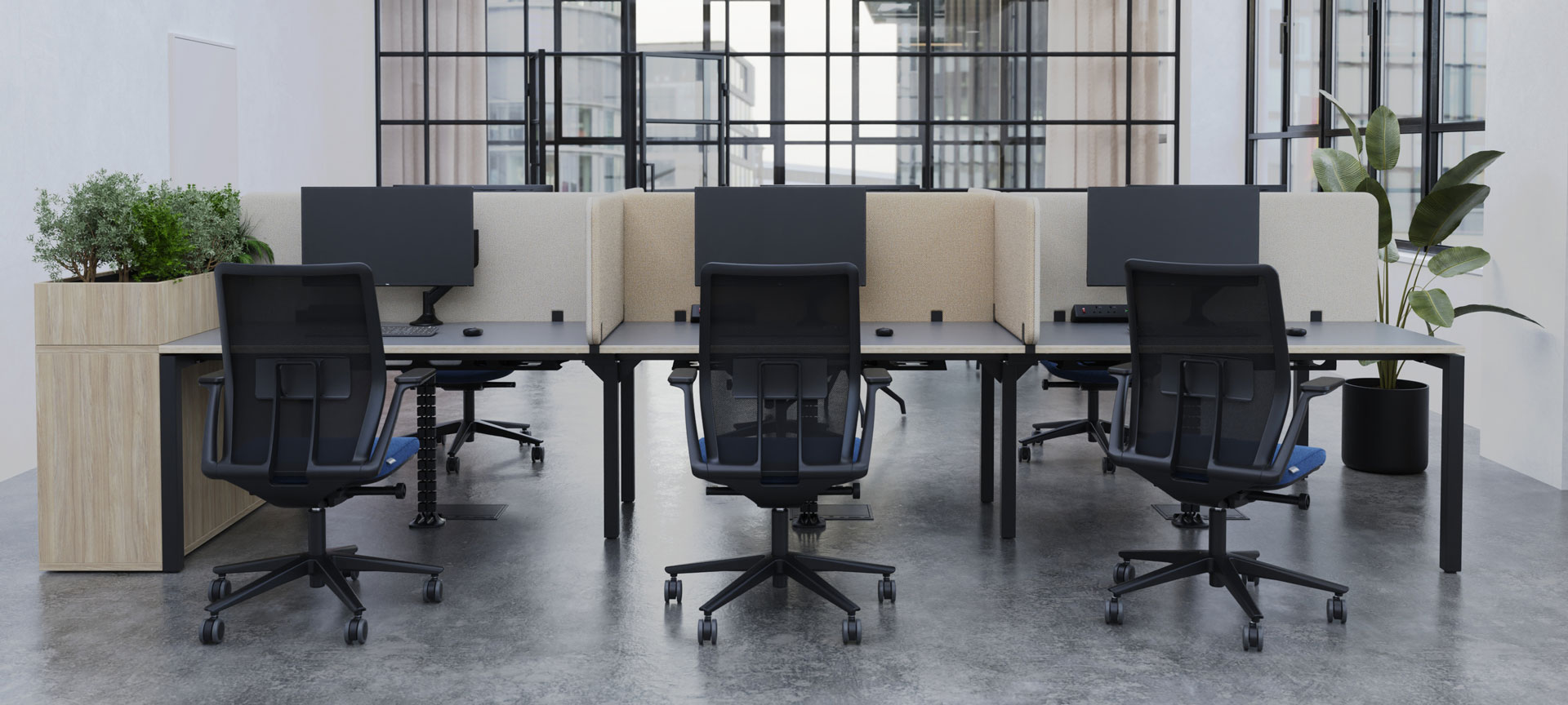 SYSTM acoustic fabric screens