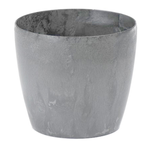 Round Grey Concrete Effect Planter