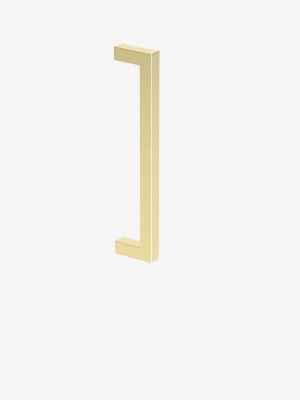 Brushed Gold Square Block storage handle