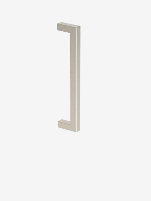 Brushed Nickel Square Block storage handle