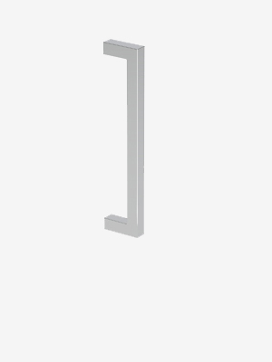 Polished Chrome Square Block storage handle
