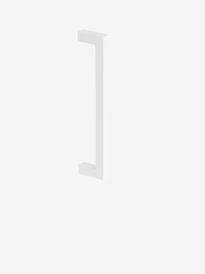 White Square Block Handle storage handle