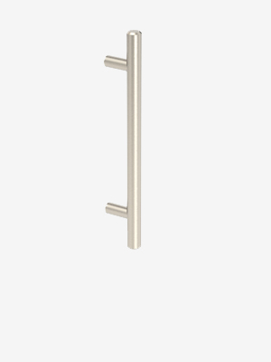 Brushed Nickel T-Bar storage handle