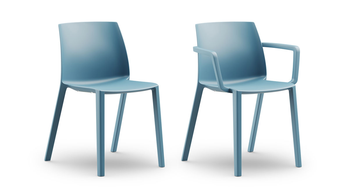Formetiq Palermo canteen chairs in teal